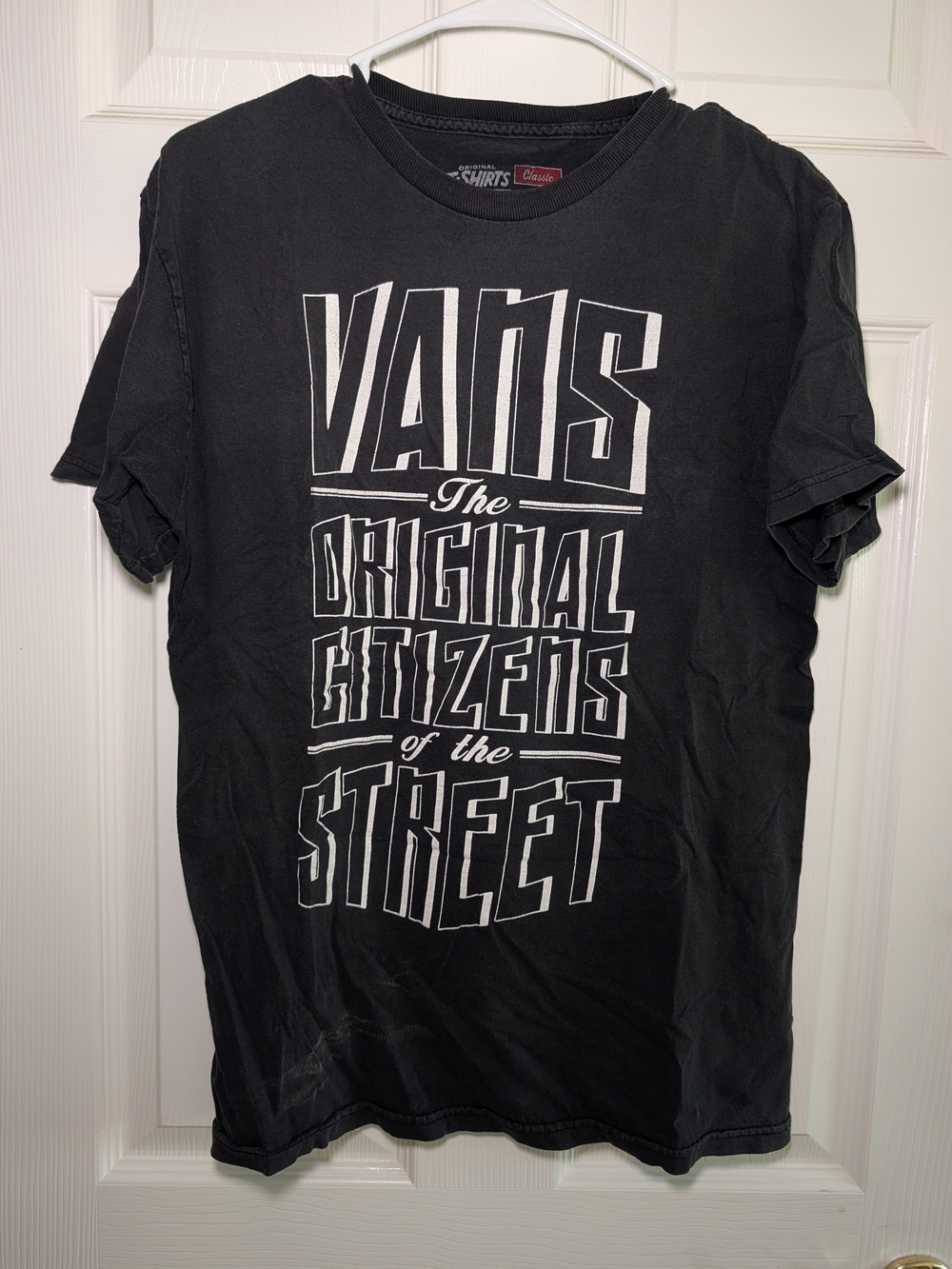 Vans Men's Black Graphic Logo T‑Shirt